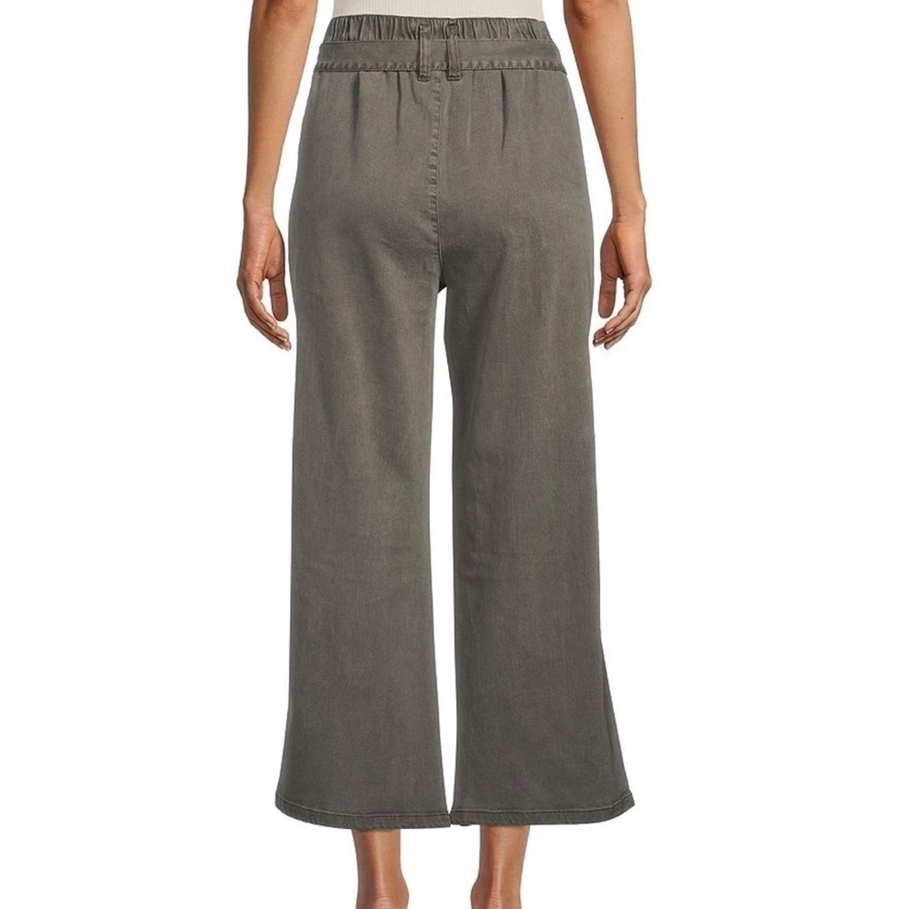 Splendid Alys Tie High Waist Wide Leg Cropped Pants - Picture 2 of 6